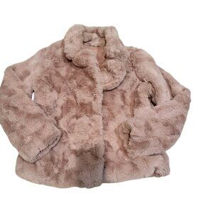 Jou Jou Soft Blush Faux Fur Jacket